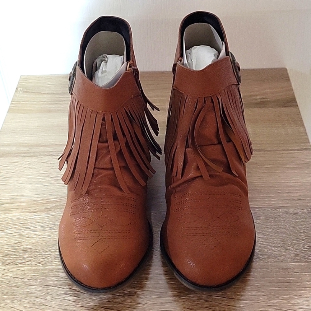 Comfort Western Fringe Bootie